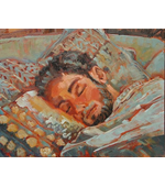 Adam Sleeping 11x14 oil on canvas Private Collection