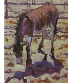 Burro Jack 111x14 oil on canvas