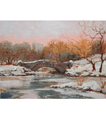 Central Park Snow NYC 12x16 ** SOLD **