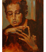 Egon Schiele 16x20 oil on canvas
