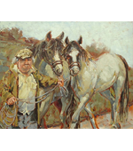 Irish Horse Fair 20x16 oil on canvas