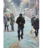 Urban Winter Storm 12x16  Sold