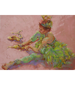 Ballerina 14 18x24 oil on linen
