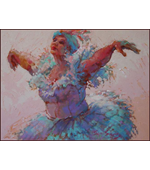 Ballerina 30   18x24 oil on linen